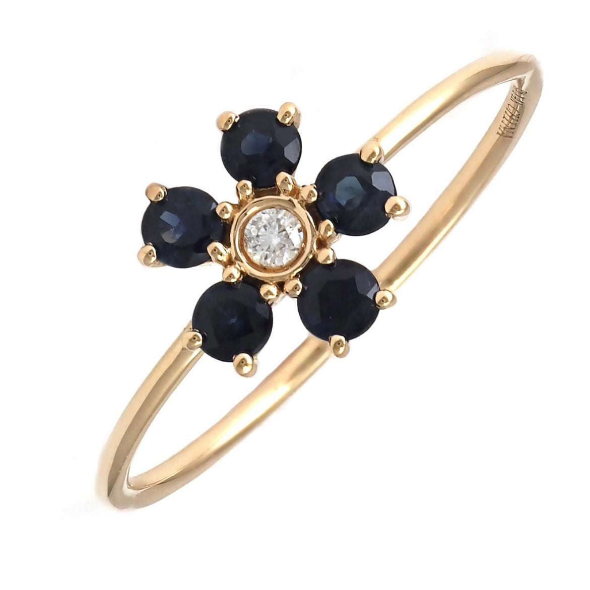 Gemstone Flower Ring