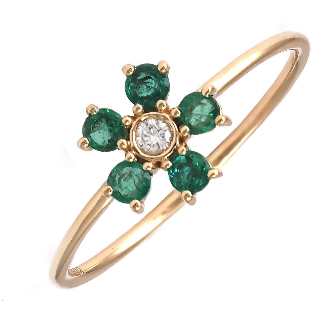 Gemstone Flower Ring