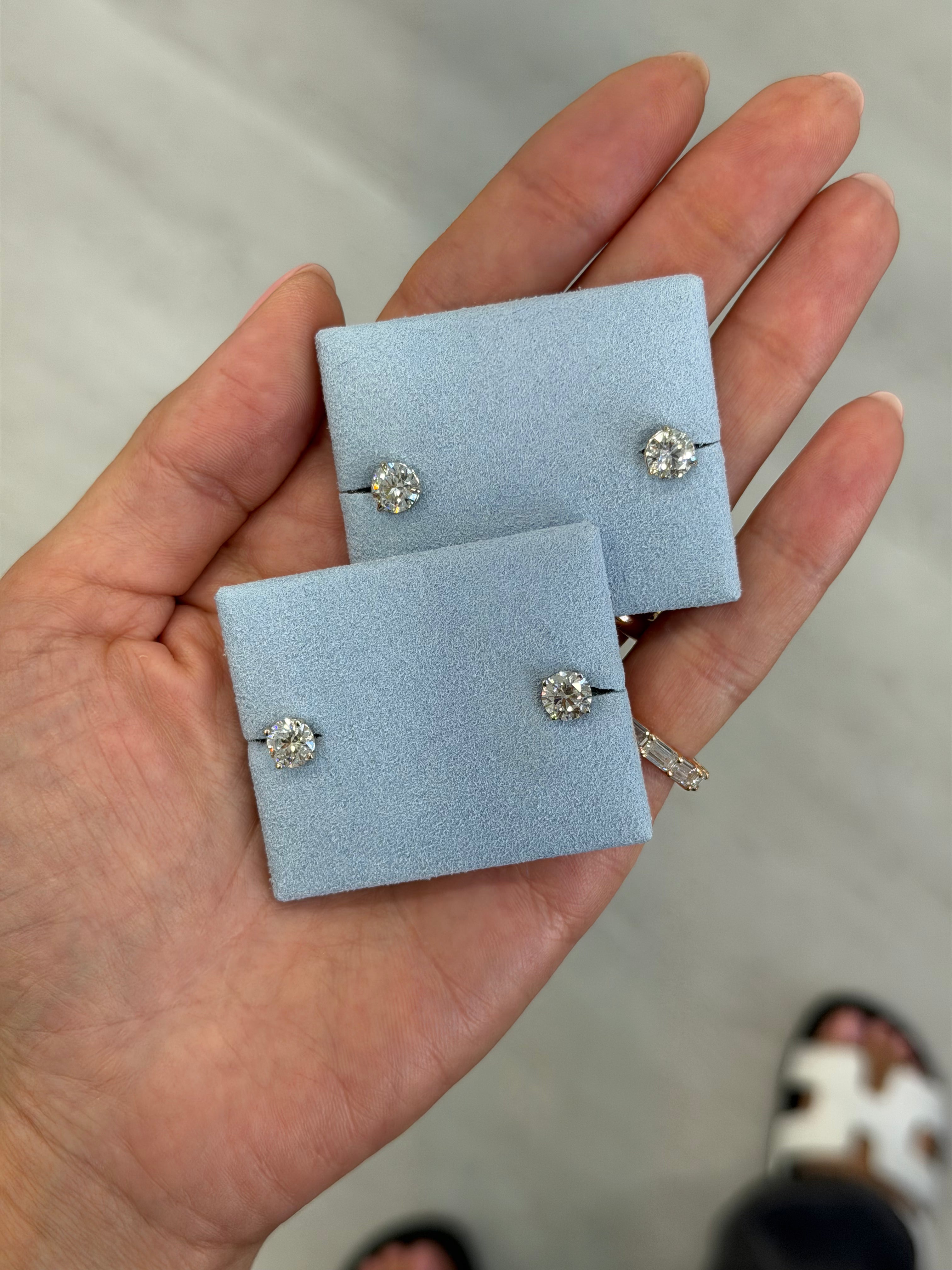2ct Lab Diamond Studs