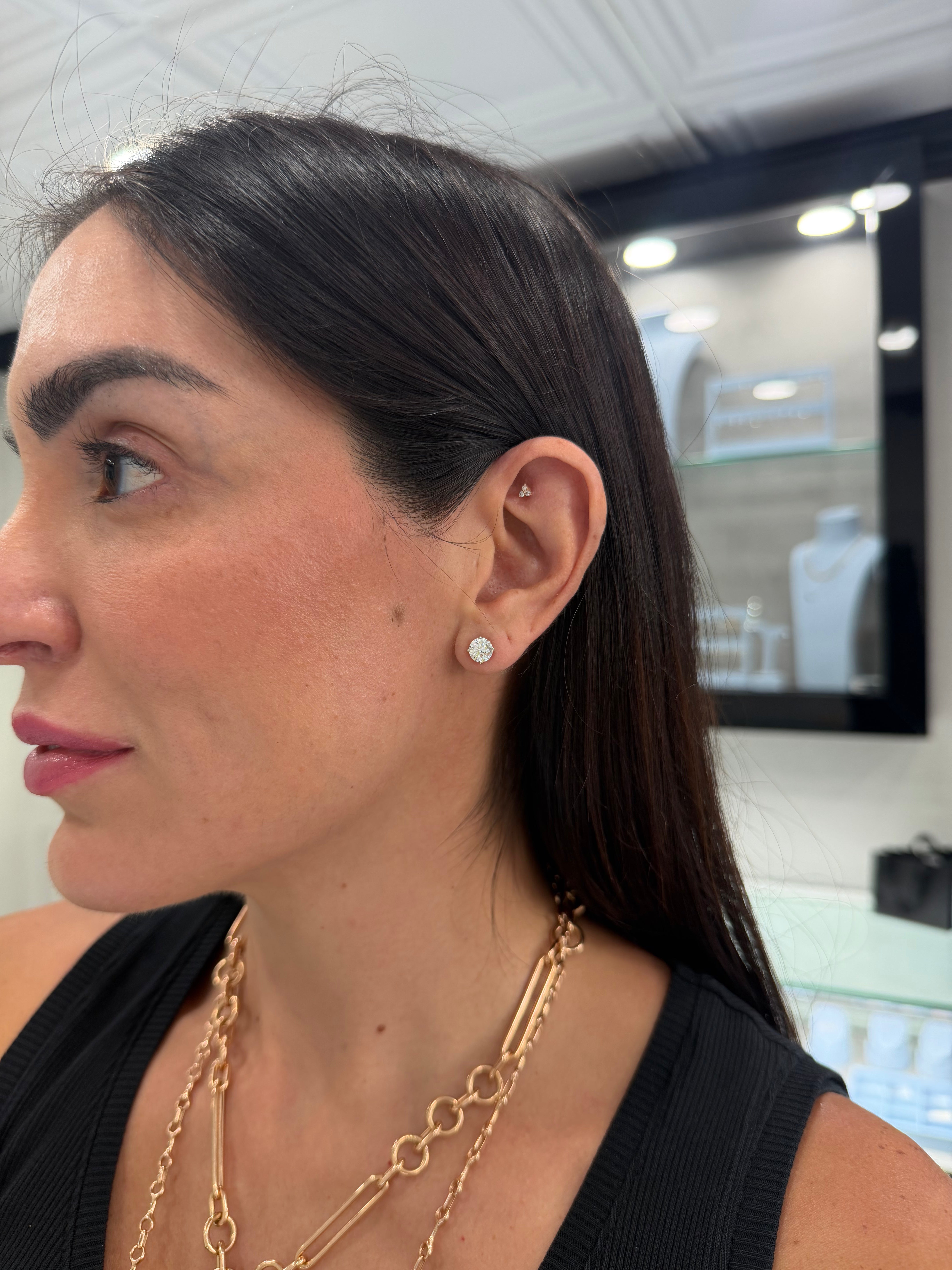 2ct Lab Diamond Studs