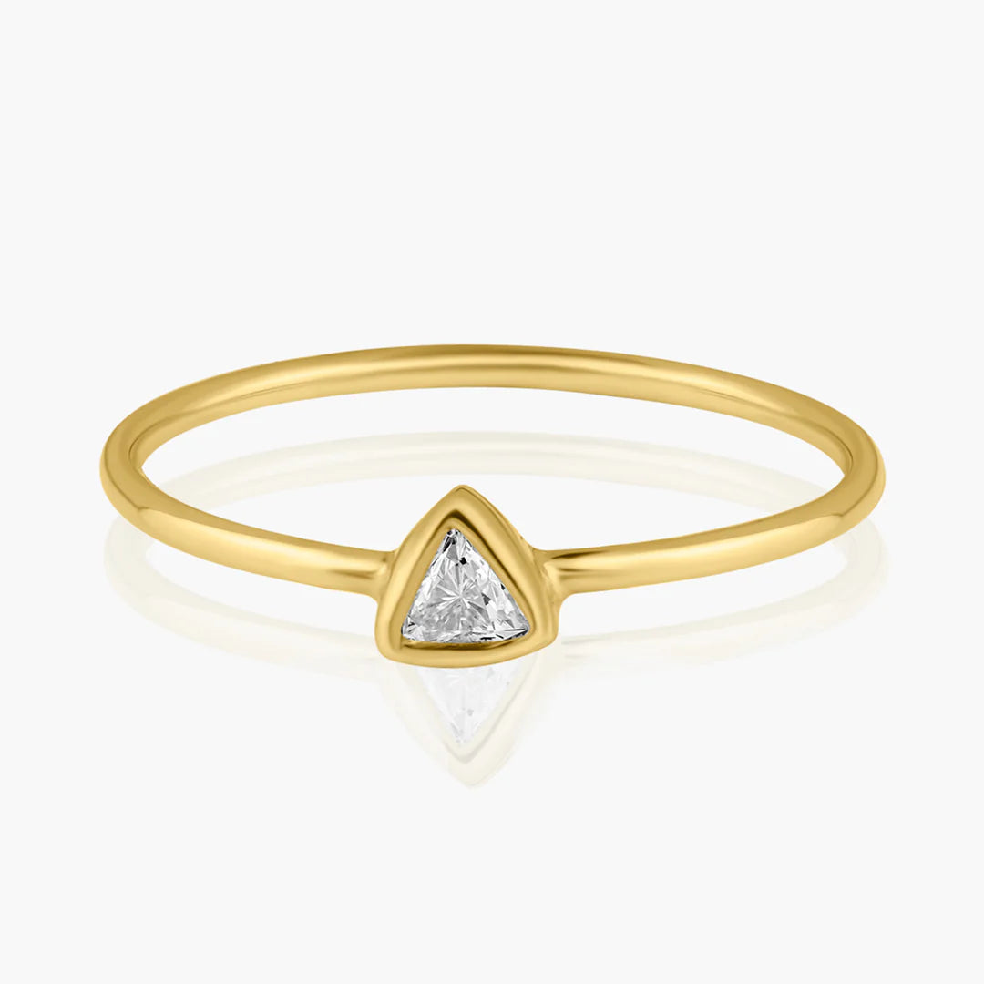 Fancy Cut Diamond Wire Ring