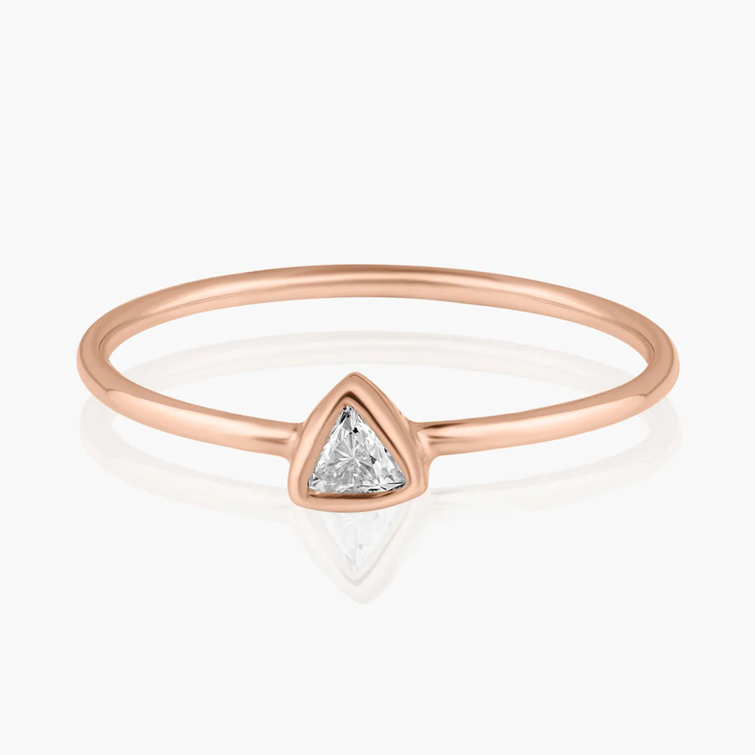Fancy Cut Diamond Wire Ring