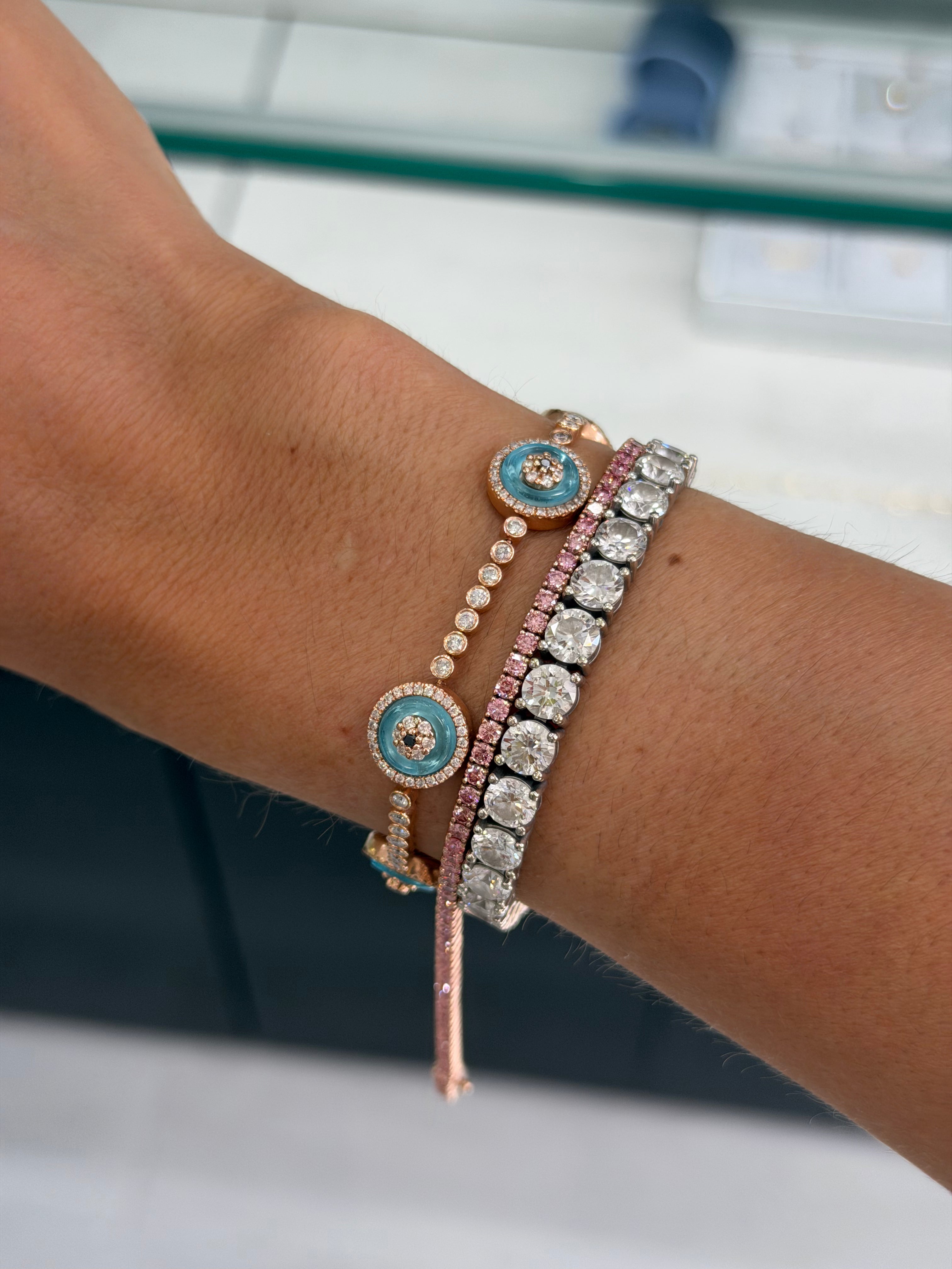 5 Evil Eye + Tennis Bracelet