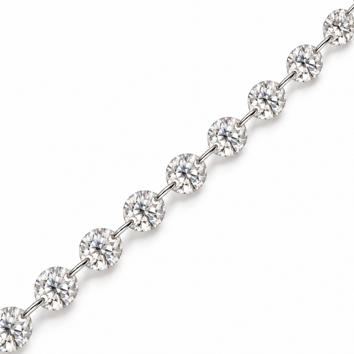 Gemma Lab Drilled Round Diamond Necklace