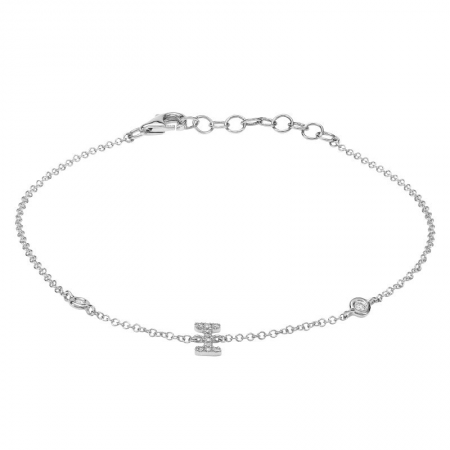 Mini Diamond Initial Bracelet