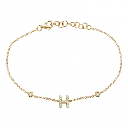 Mini Diamond Initial Bracelet
