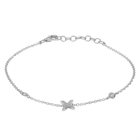 Mini Diamond Initial Bracelet