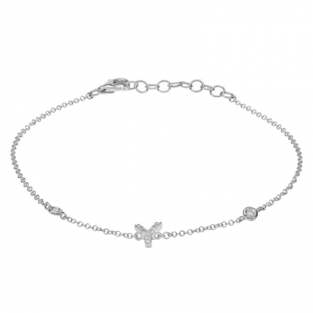 Mini Diamond Initial Bracelet