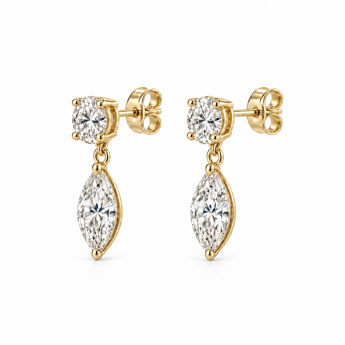 Grace Marquise Drop Stud