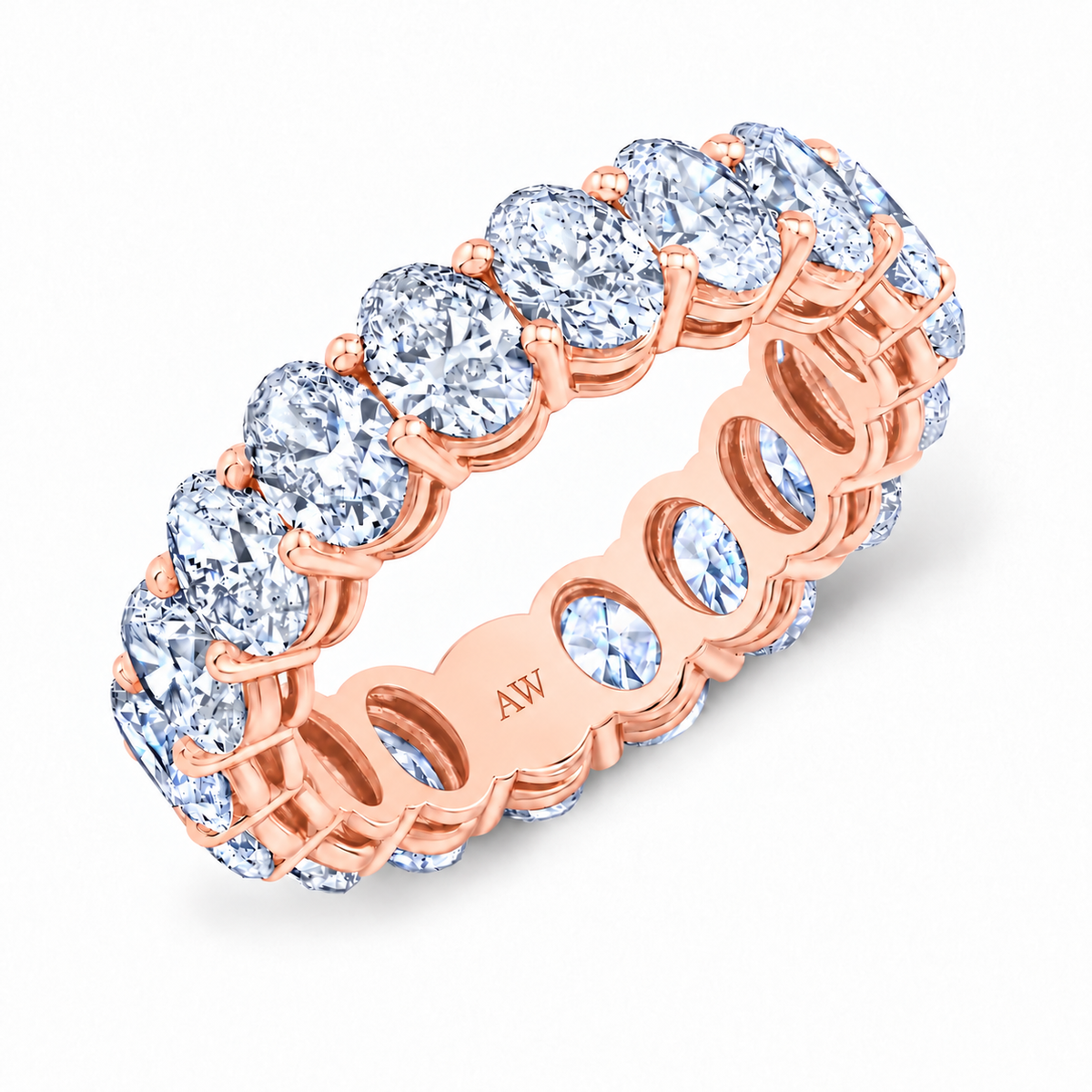 XL Oval Diamond Eternity Band