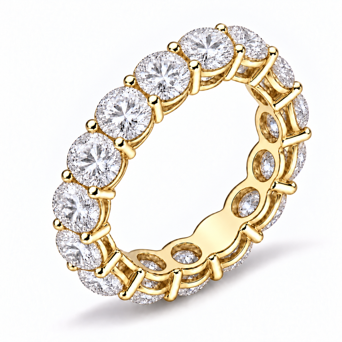 Large Round Diamond Eternity Band
