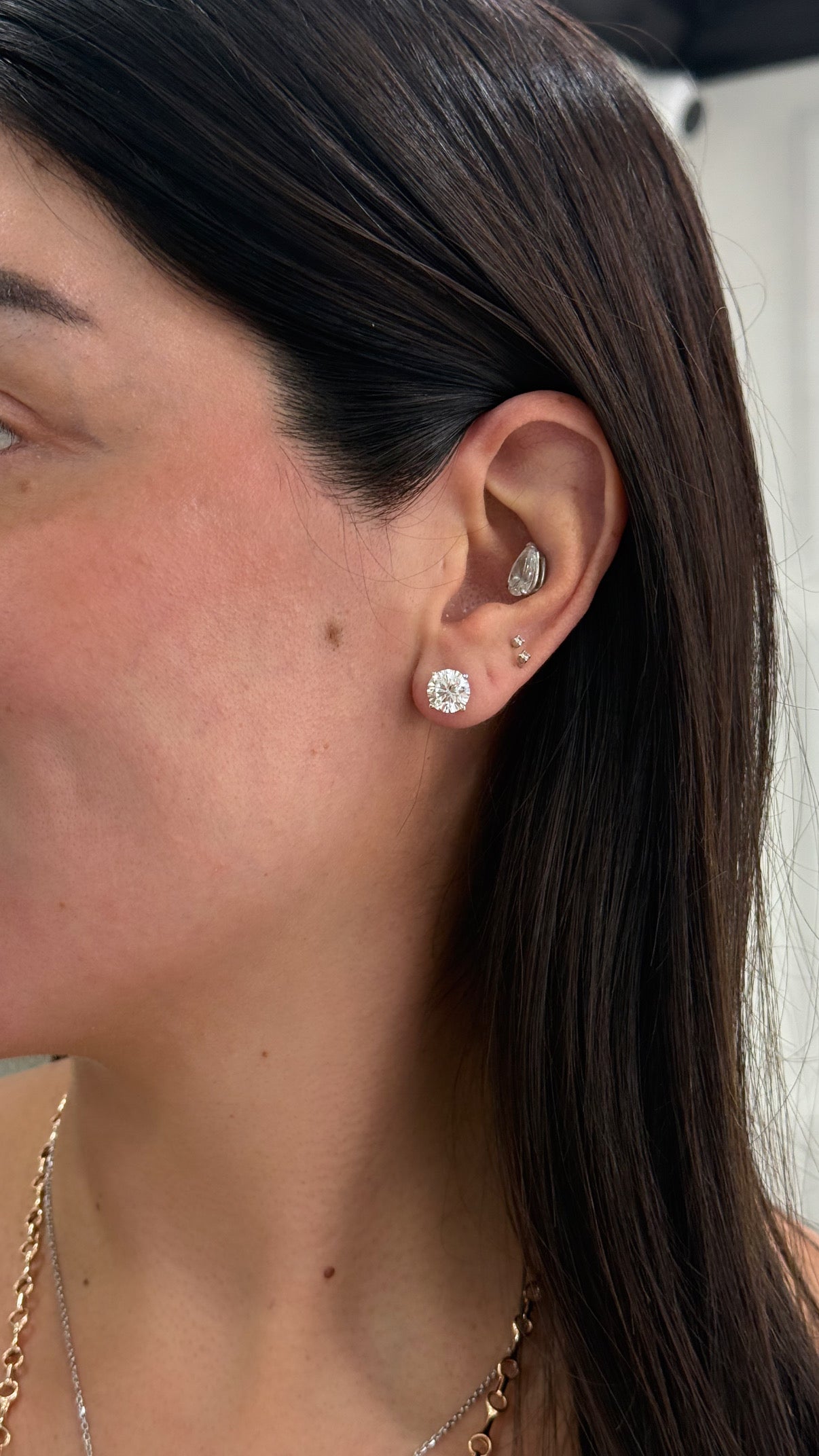 3.86 ct Lab Diamond Studs