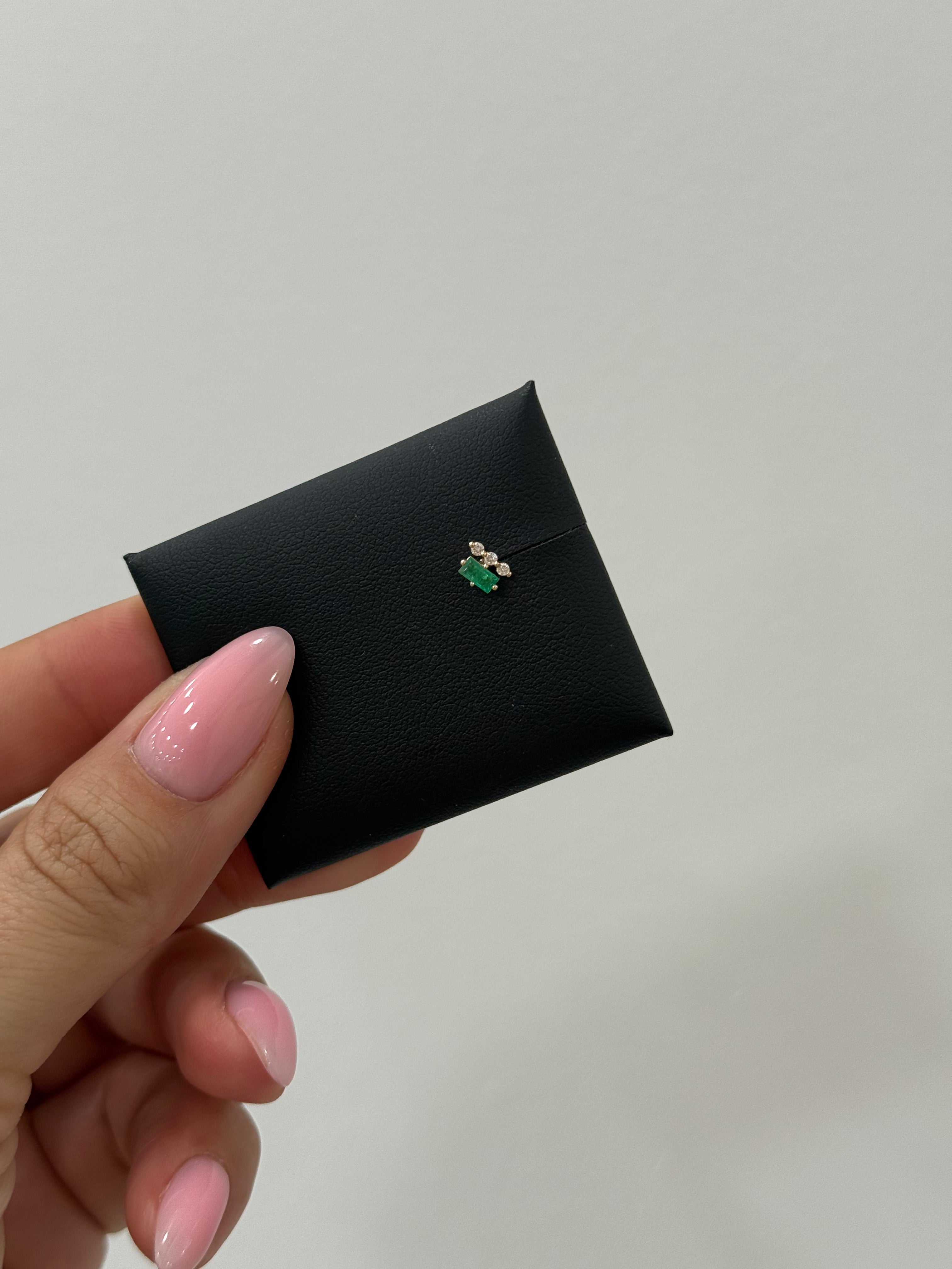 Emerald + Diamonds Flat Back