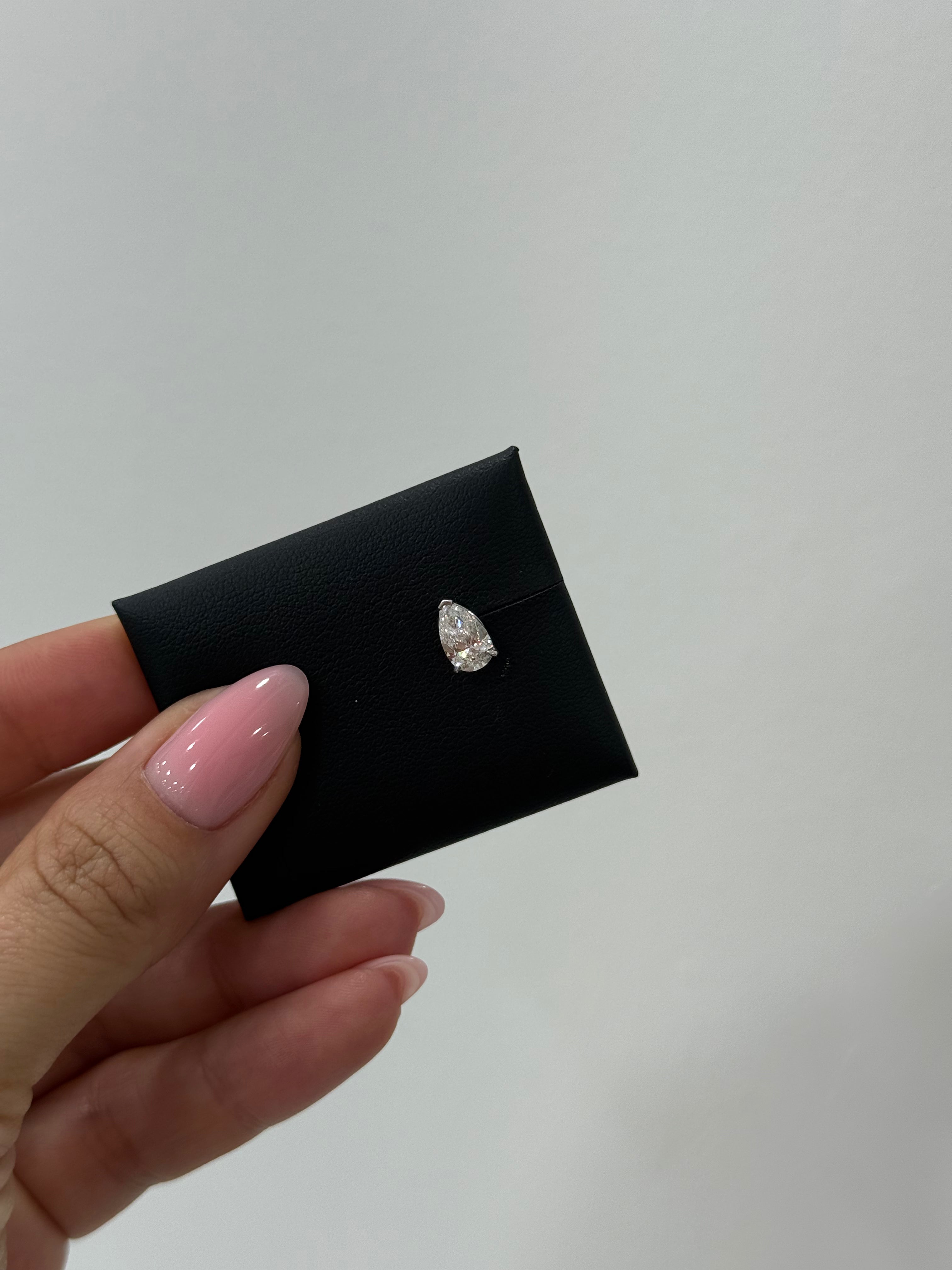 Lab Diamond Pear Flat Backs