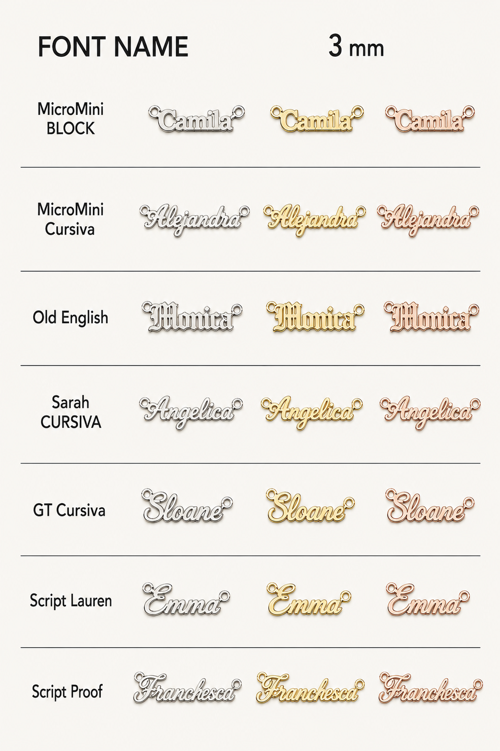 Micro Name Necklace