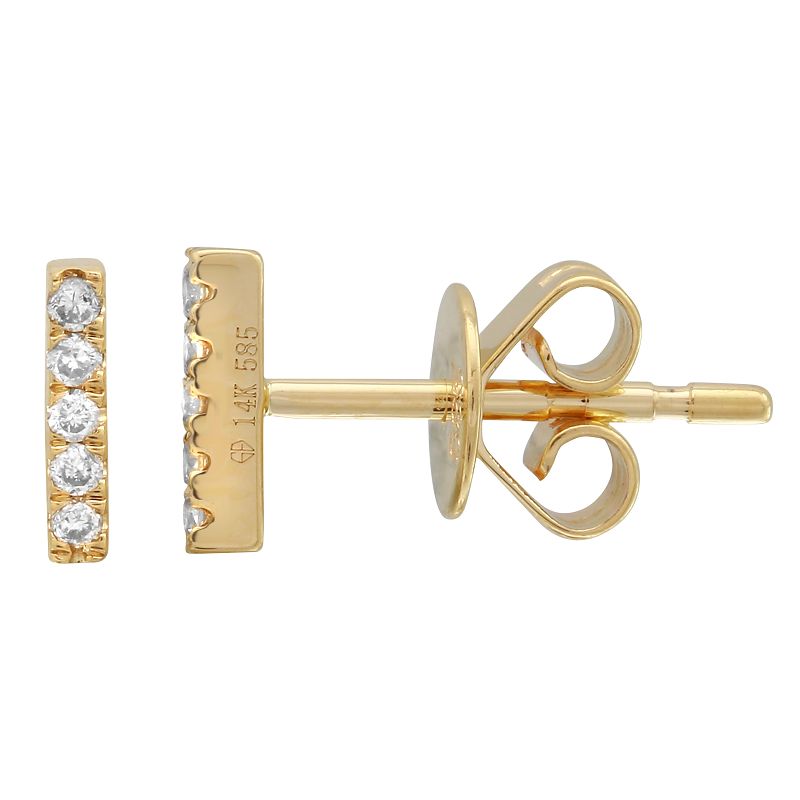 Pavé Bar Stud