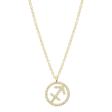 Round Horoscope Neckace