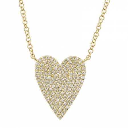 Pave Heart Necklace