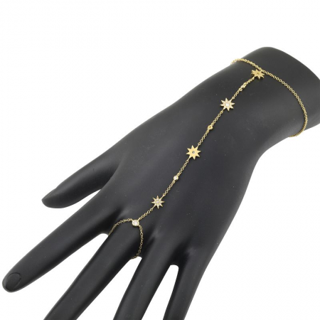 Suns + Bezels Hand Chain