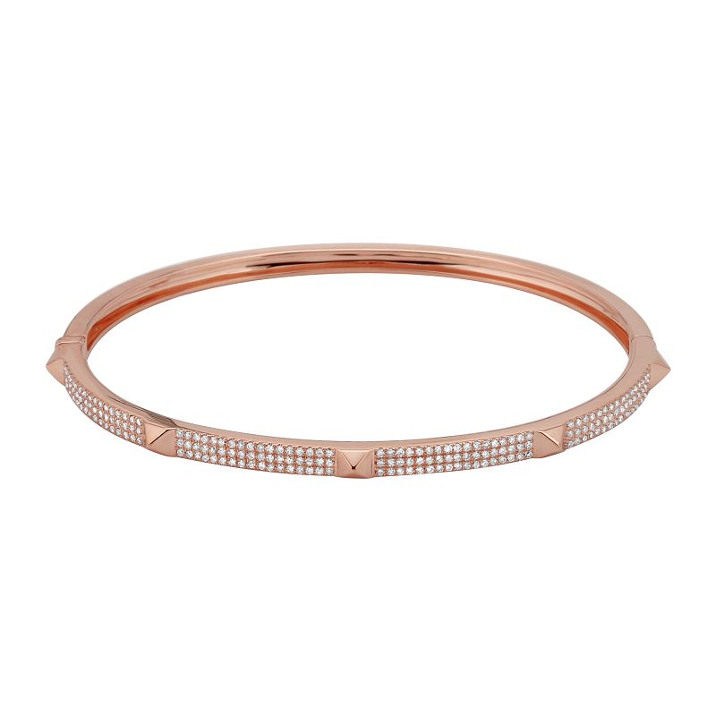 5 pyramid Diamond Bangle