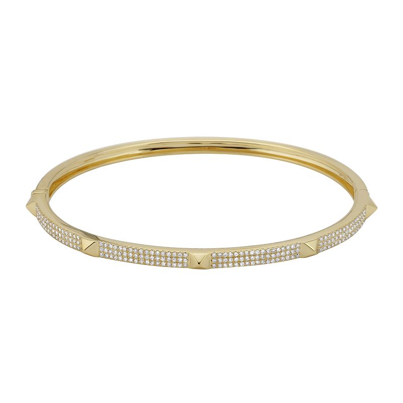 5 pyramid Diamond Bangle