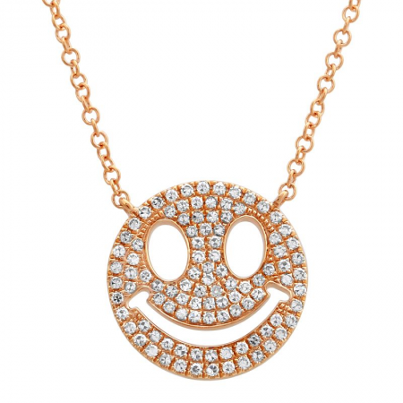 Diamond Smiley Necklace