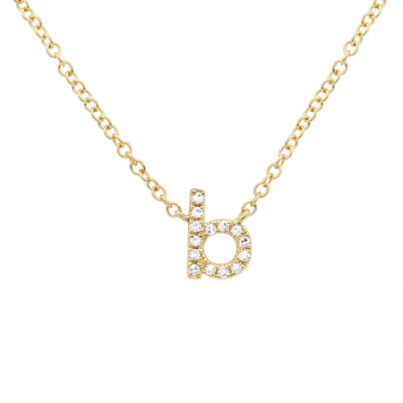 Lowercase Mini Initial Necklace