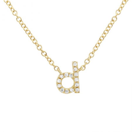 Lowercase Mini Initial Necklace