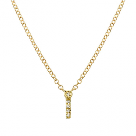 Lowercase Mini Initial Necklace