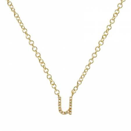 Lowercase Mini Initial Necklace