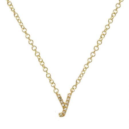 Lowercase Mini Initial Necklace