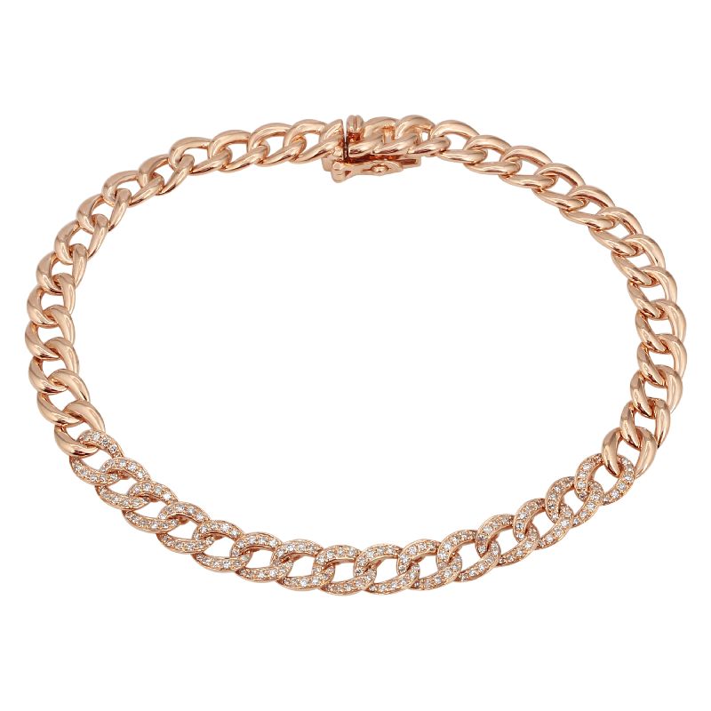 Center Pavé Link Bracelet