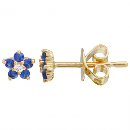 Mini Gemstone Flower Studs