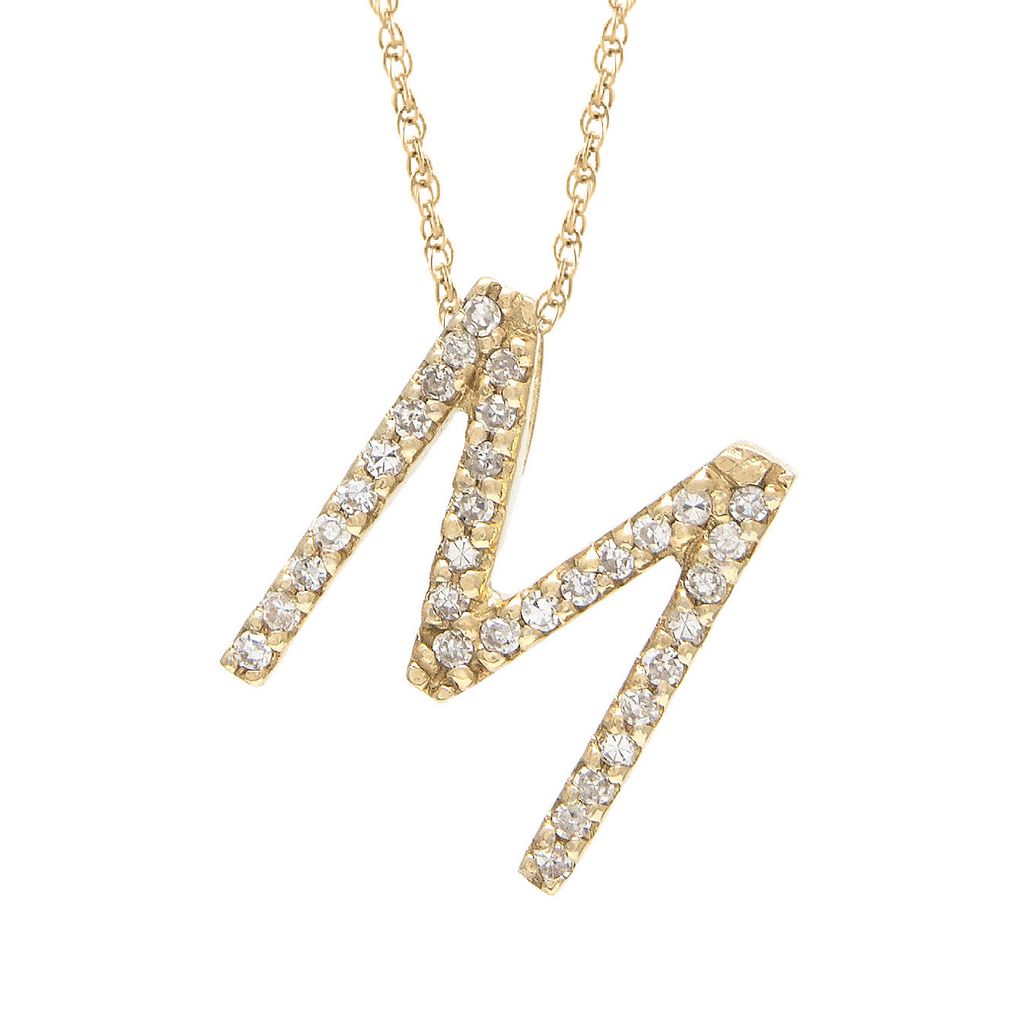 DIAMOND INITIAL NECKLACE