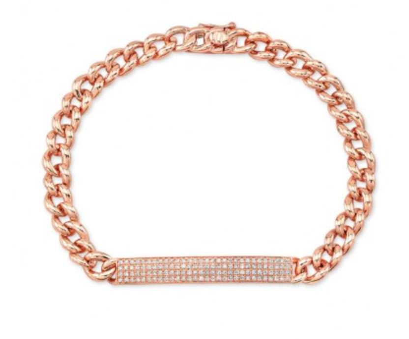 Chained Pavé ID Bracelet