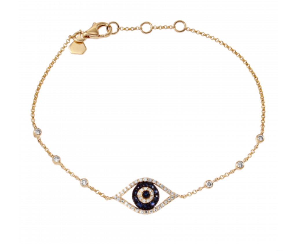 Evil Eye + 6 Bezels Bracelet