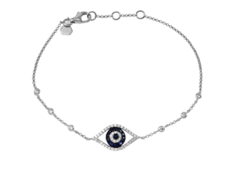 Evil Eye + 6 Bezels Bracelet