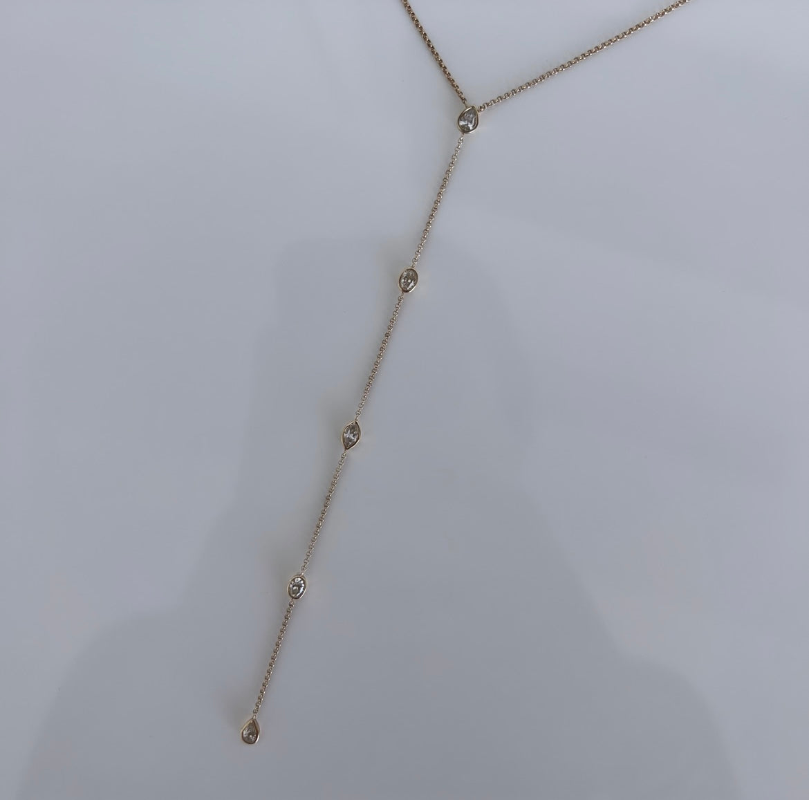 Pear + Oval + Marquise Diamond Lariat