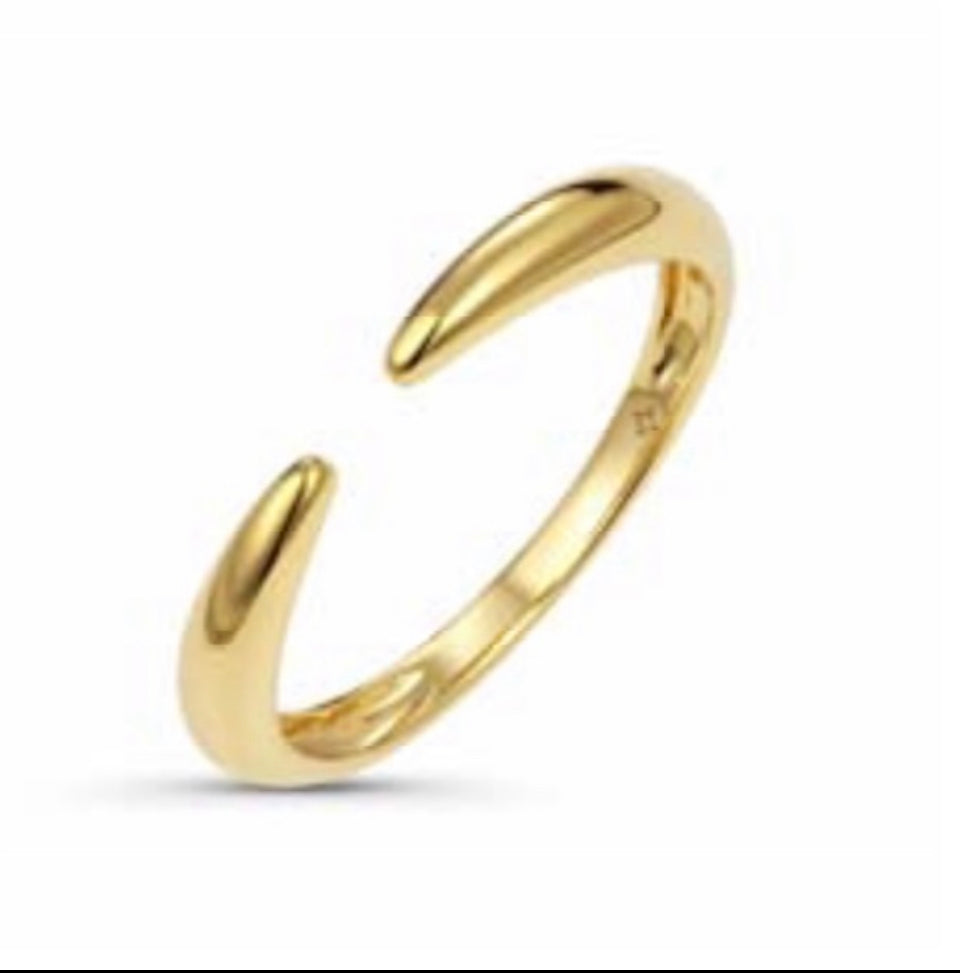 Solid Gold Cuff Ring