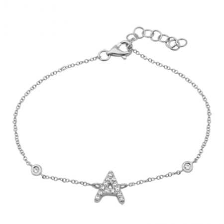 Mini Diamond Initial Bracelet