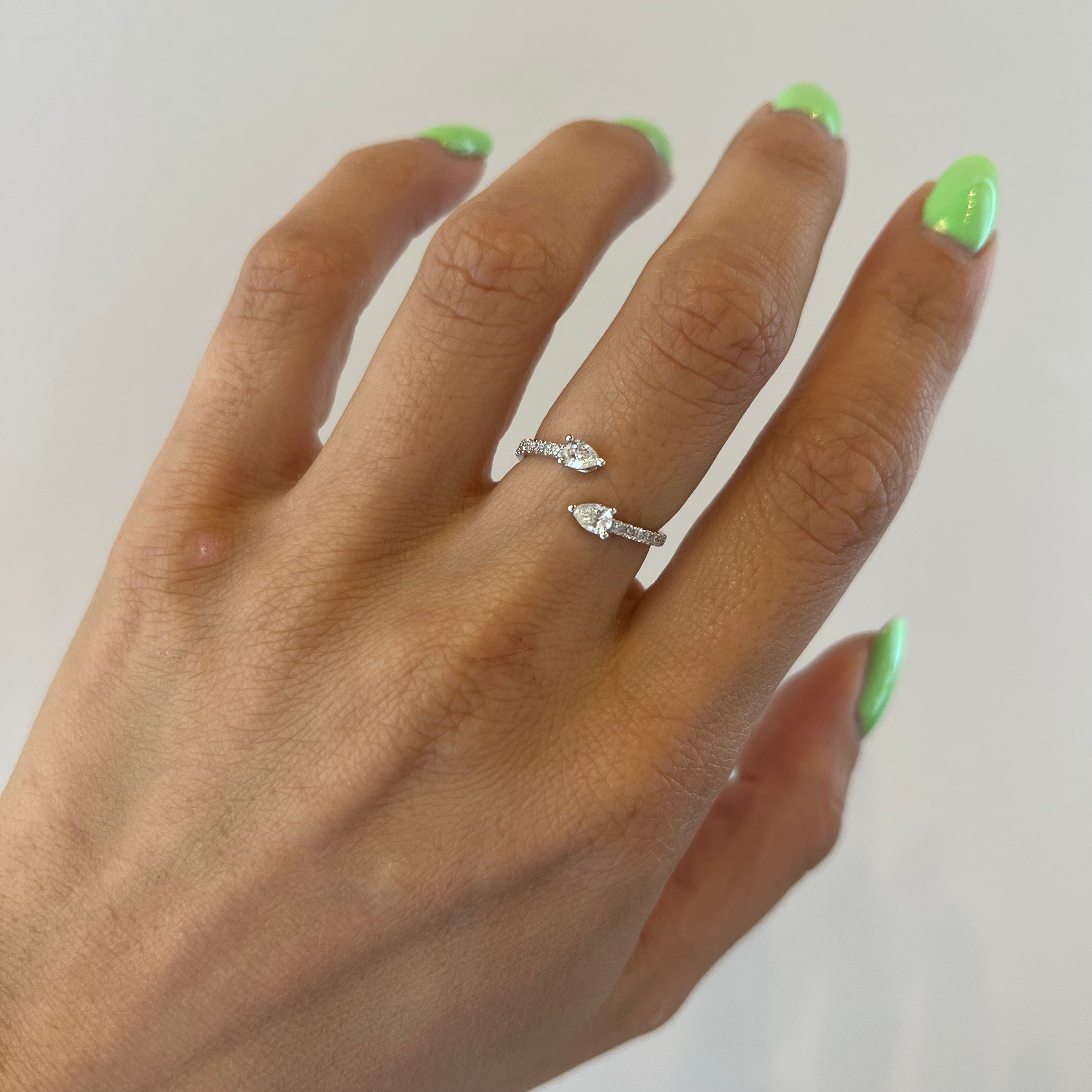 Double Pear Wrap Ring