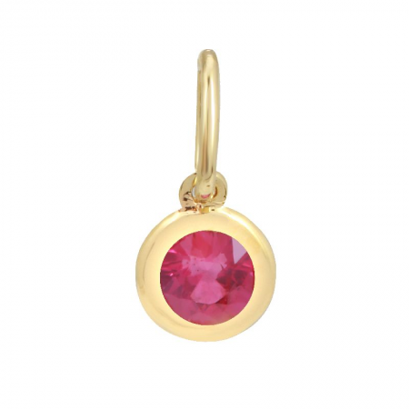 Mini Gemstone Bezel Charm