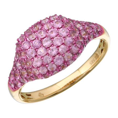 Gemstone Signet + Color Rhodium