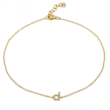 Lowercase Initial Anklet