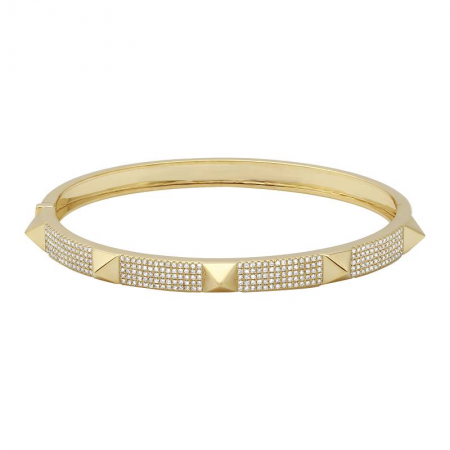 Thick 5mm Pyramid Bangle