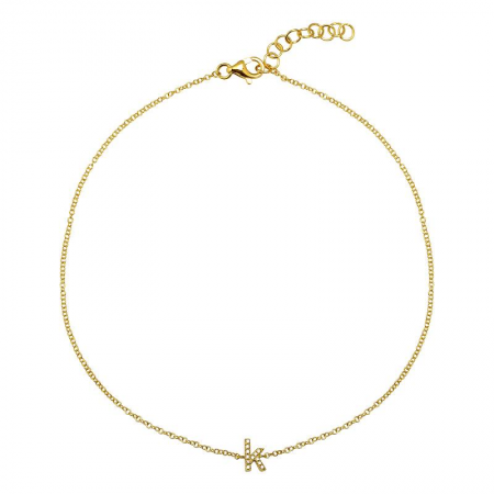 Lowercase Initial Anklet