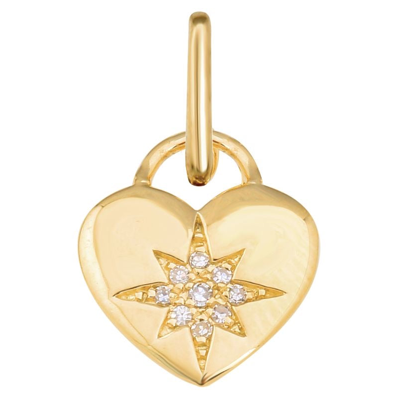 Heart with Starburst Charm