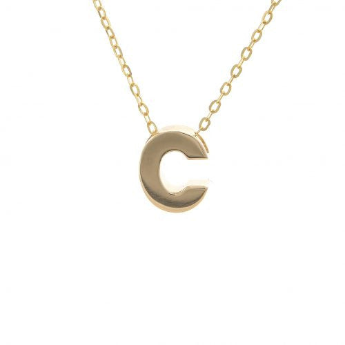 Chunky 8mm Initial Necklace