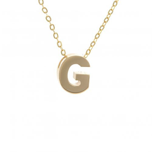 Chunky 8mm Initial Necklace