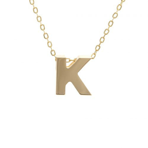 Chunky 8mm Initial Necklace